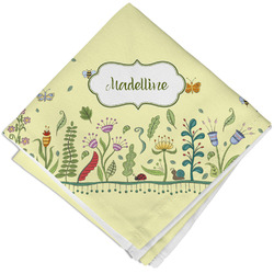 Nature Inspired Cloth Cocktail Napkin - Single w/ Name or Text