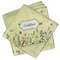 Nature Inspired Cloth Napkins - Personalized Lunch (PARENT MAIN Set of 4)