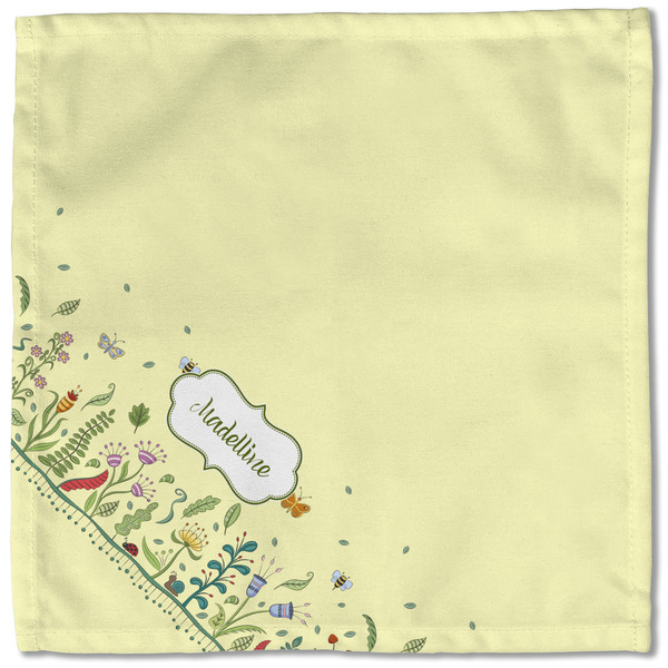 Nature Inspired Cloth Napkins - Personalized Lunch (Single Full Open)