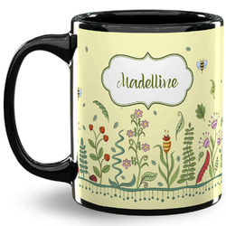 Nature Inspired 11 Oz Coffee Mug - Black (Personalized)