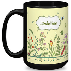 Nature Inspired 15 Oz Coffee Mug - Black (Personalized)
