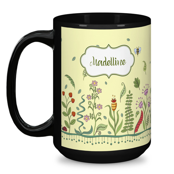 Nature Inspired Coffee Mug - 15 oz - Black