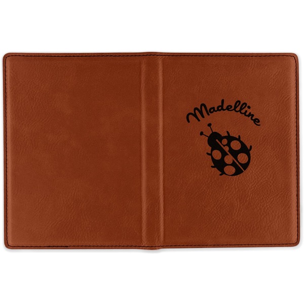 Nature Inspired Cognac Leather Passport Holder Outside Single Sided - Apvl