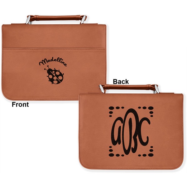 Nature Inspired Cognac Leatherette Bible Covers - Large Double Sided Apvl