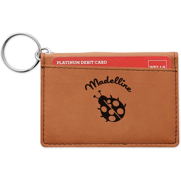 Custom Nature Inspired Leatherette Keychain ID Holder - Single Sided (Personalized)