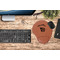 Nature Inspired Cognac Leatherette Mousepad with Wrist Support - Lifestyle Image