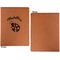 Nature Inspired Cognac Leatherette Portfolios with Notepad - Large - Single Sided - Apvl