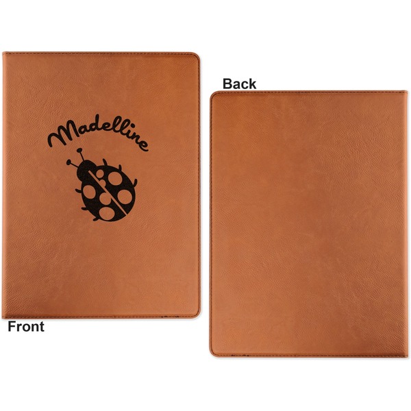 Nature Inspired Cognac Leatherette Portfolios with Notepad - Small - Single Sided- Apvl