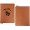 Nature Inspired Cognac Leatherette Portfolios with Notepad - Small - Single Sided- Apvl