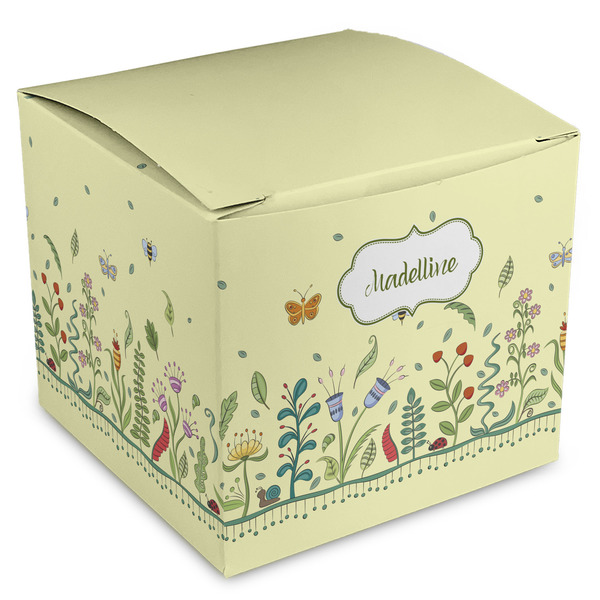 Custom Nature Inspired Cube Favor Gift Boxes (Personalized)