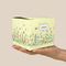 Nature Inspired Cube Favor Gift Box - On Hand - Scale View