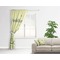 Nature Inspired Curtain With Window and Rod - in Room Matching Pillow