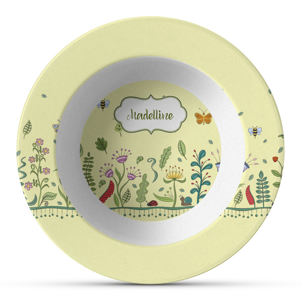 Custom Nature Inspired Plastic Bowl - Microwave Safe - Composite Polymer (Personalized)