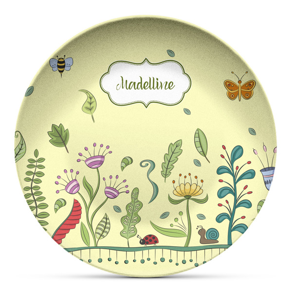 Custom Nature Inspired Microwave Safe Plastic Plate - Composite Polymer (Personalized)