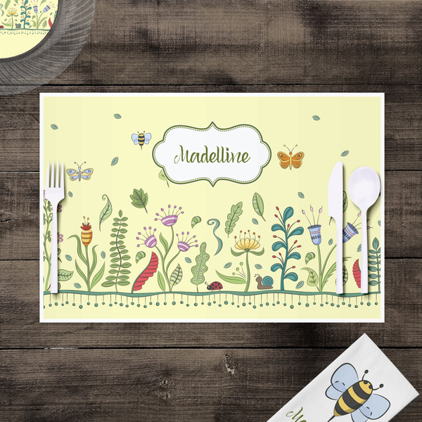 Nature Inspired Disposable Paper Placemat - In Context
