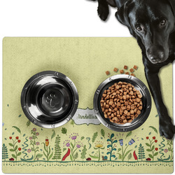 Nature Inspired Dog Food Mat - Large w/ Name or Text