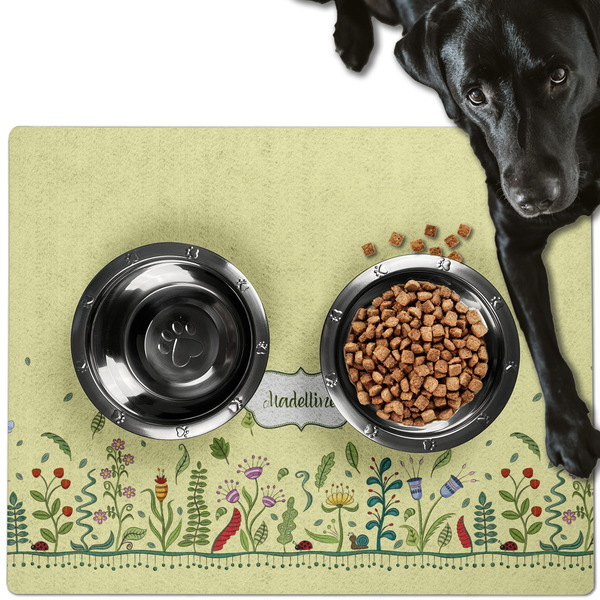 Nature Inspired Dog Food Mat - Large LIFESTYLE