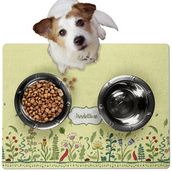 Nature Inspired Dog Food Mat - Medium w/ Name or Text