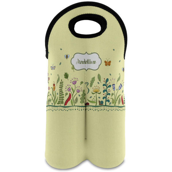 Custom Nature Inspired Wine Tote Bag (2 Bottles) (Personalized)