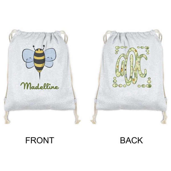 Nature Inspired Drawstring Backpacks - Sweatshirt Fleece - Double Sided - APPROVAL