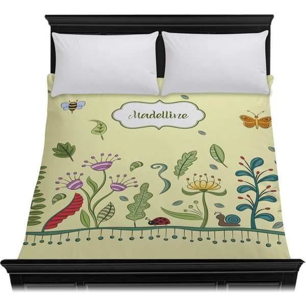 Nature Inspired Duvet Cover - Queen - On Bed - No Prop