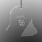 Nature Inspired Engraved Glass Ornament - Bell