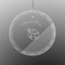 Nature Inspired Engraved Glass Ornament - Round (Front)