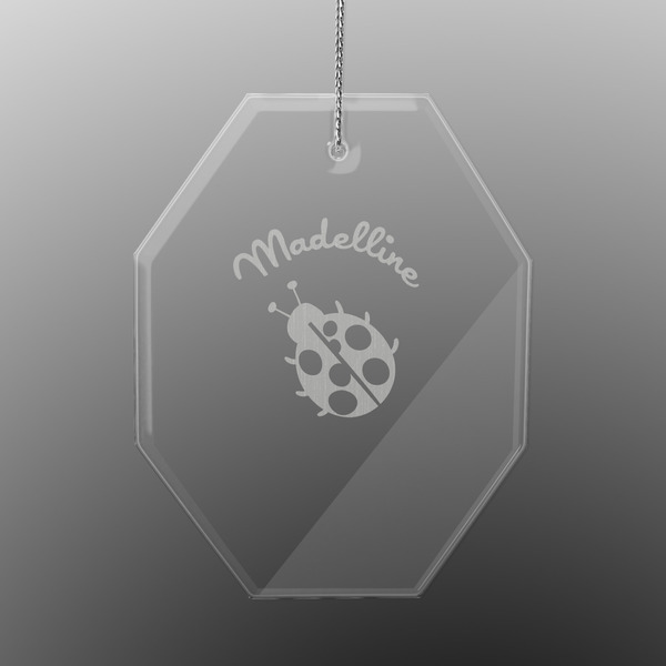 Nature Inspired Engraved Glass Ornaments - Octagon