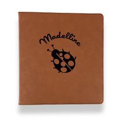 Nature Inspired Leather Binder - 1" - Rawhide (Personalized)