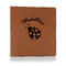 Nature Inspired Leather Binder - 1" - Rawhide - Front View