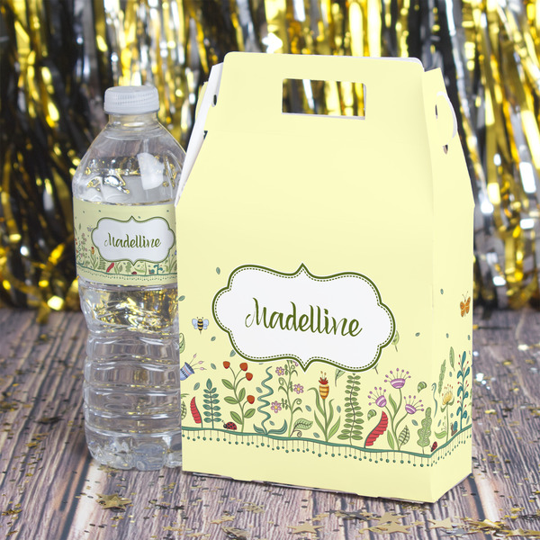 Nature Inspired Gable Favor Box - In Context