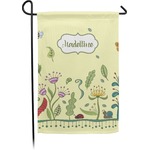 Nature Inspired Small Garden Flag - Double Sided w/ Name or Text