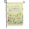 Nature Inspired Small Garden Flag - Double Sided w/ Name or Text