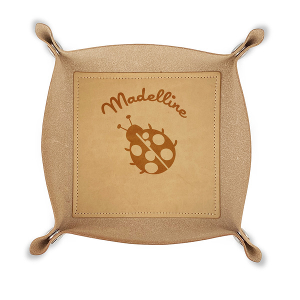 Custom Nature Inspired Genuine Leather Dice Tray (Personalized)