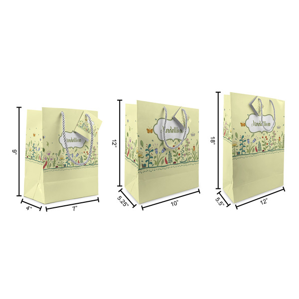 Nature Inspired Gift Bags - All Sizes - Dimensions