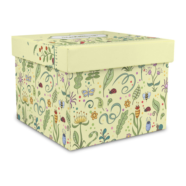 Custom Nature Inspired Gift Box with Lid - Canvas Wrapped - Large (Personalized)