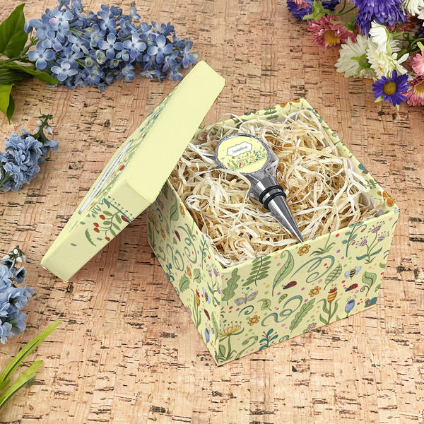 Nature Inspired Gift Boxes with Lid - Canvas Wrapped - Medium - In Context