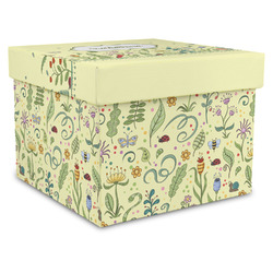 Nature Inspired Gift Box with Lid - Canvas Wrapped - X-Large (Personalized)