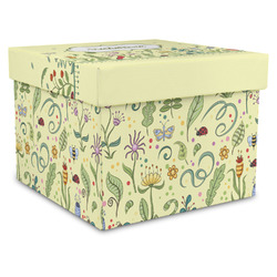 Nature Inspired Gift Box with Lid - Canvas Wrapped - XX-Large (Personalized)