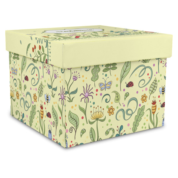 Custom Nature Inspired Gift Box with Lid - Canvas Wrapped - XX-Large (Personalized)
