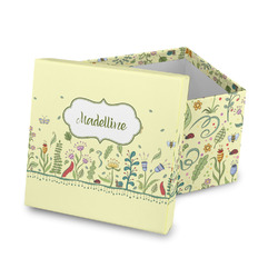 Nature Inspired Gift Box with Lid - Canvas Wrapped (Personalized)