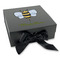 Nature Inspired Gift Boxes with Magnetic Lid - Black - Front (angle)