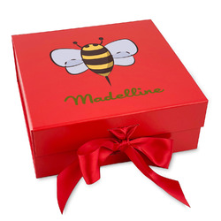 Nature Inspired Gift Box with Magnetic Lid - Red (Personalized)