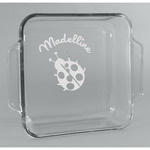 Nature Inspired Glass Cake Dish - 8in x 8in (Personalized)