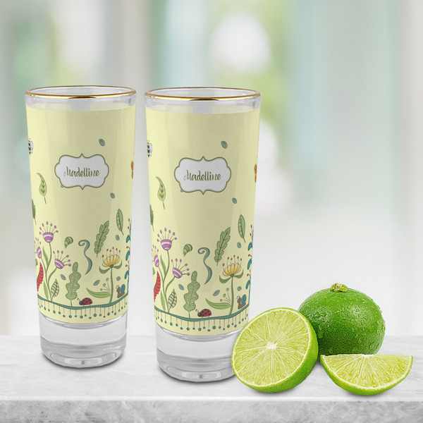 Nature Inspired Glass Shot Glass - 2 oz - LIFESTYLE