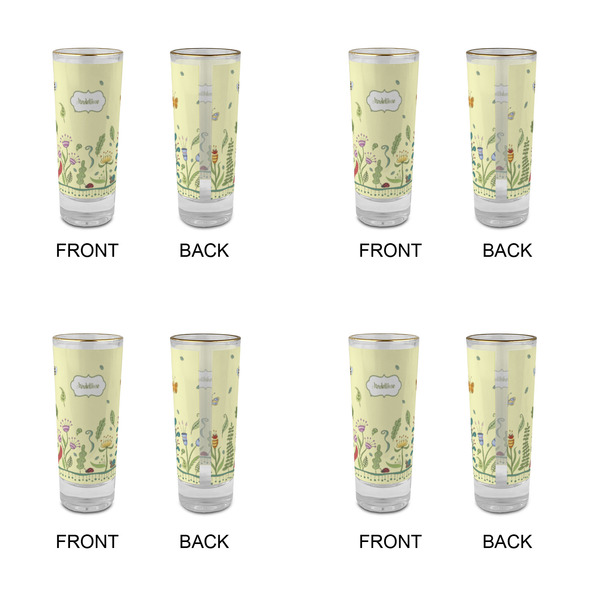 Nature Inspired Glass Shot Glass - 2 oz - Set of 4 - APPROVAL