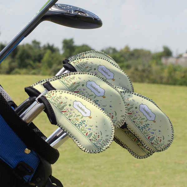 Custom Nature Inspired Golf Club Iron Cover - Set of 9 (Personalized)