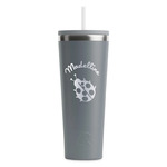 Nature Inspired RTIC Everyday Tumbler with Straw - 28oz - Grey - Single-Sided (Personalized)