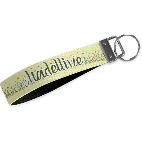 Custom Nature Inspired Webbing Keychain Fob - Small (Personalized)