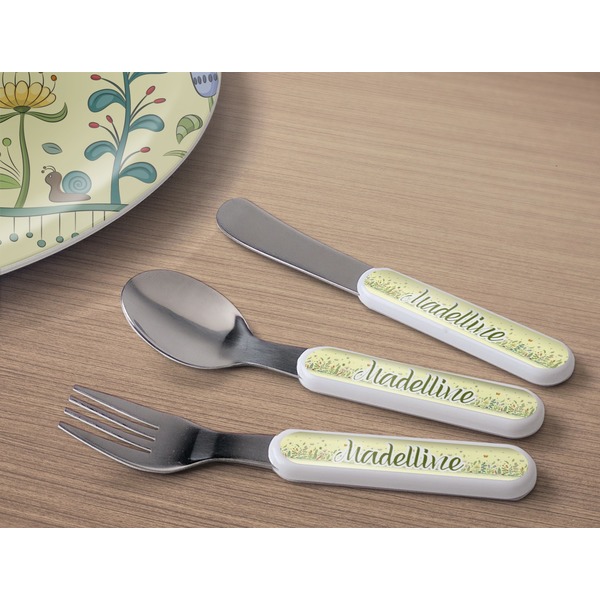 Nature Inspired Kids Flatware w/ Plate